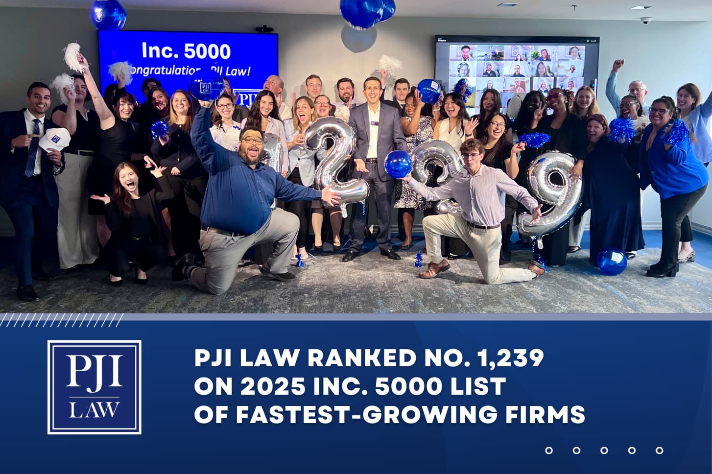 Press Releases 4 PJI Law Ranked Inc 5000 Fastest Growing Firm | Fairfax, VA | T: (703) 865-6100