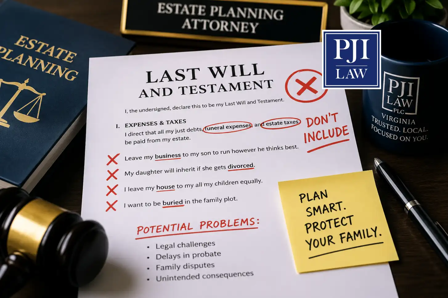What Should You Never Put in Your Will in Virginia? 1 At a Glance